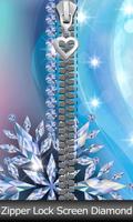 Zipper Lock Screen Diamond poster
