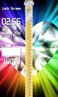 Zipper Lock Screen Diamond اسکرین شاٹ 3