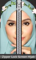 Zipper Lock Screen Hijab poster