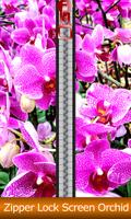 serrure orchidée écran Affiche