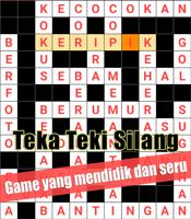 Indonesian Crossword Puzzle Game Free poster