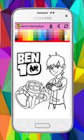 Ben10 Coloring Affiche