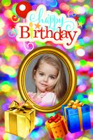 Happy Birthday Cute Frame Affiche