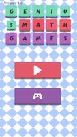 Genius math game Cartaz