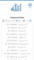 99 Names of Allah Affiche