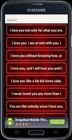 Love Romantic SMS Messages capture d'écran 1
