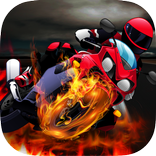 Lane Traffic Motocross Rider