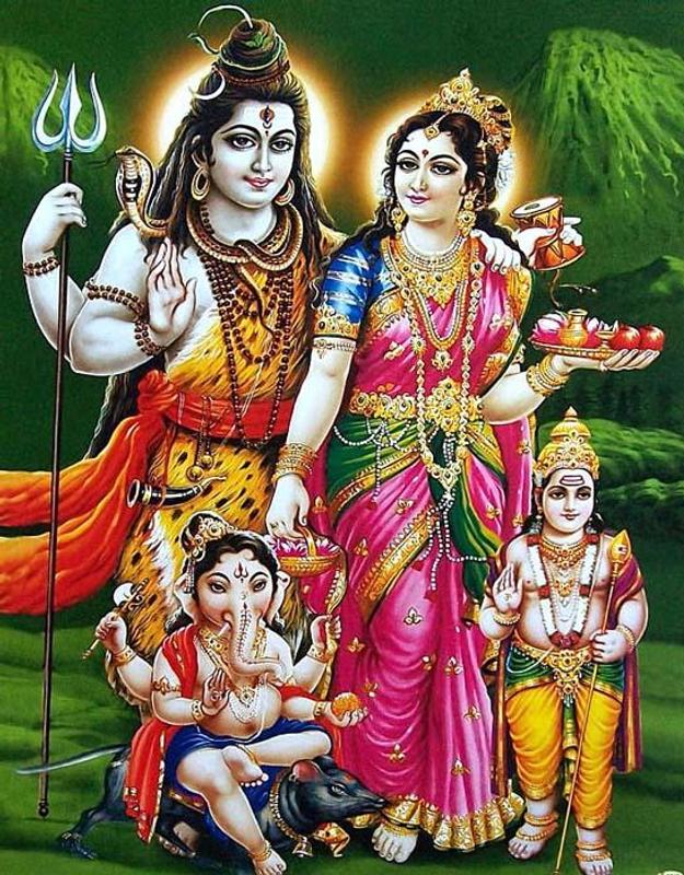 Lord Shiva Family 3D Wallpaper / Hindu god siva hd wallpaper