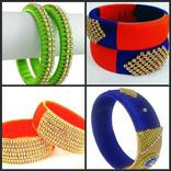 Latest Silk Thread Bangles Designs