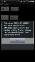 BMI Tracker capture d'écran 1