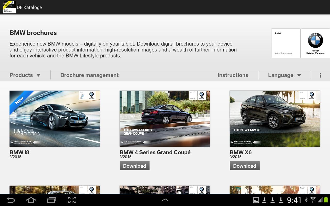 BMW Brochures for Android - APK Download
