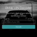 BMW VIN Decoder aplikacja