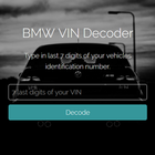 BMW VIN Decoder icono