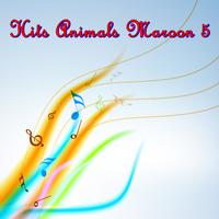 Hits Animals Maroon पोस्टर