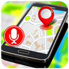 GPS語音路線搜索目的地和方向。 圖標