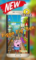 Adventure Pepa Run pig Affiche