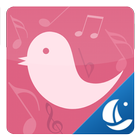 Pink Bird Boat Browser Theme icône