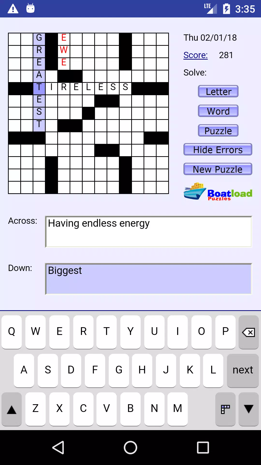 🕹️ Play Daily Crossword Game: Free Online Printable Crossword Puzzles  Video Game With No App Download Required