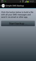 پوستر Simple SMS Backup