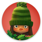 Green Riding Hood. Organic Fairy Tale icon