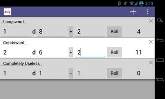 xdy Dice Roller screenshot 1