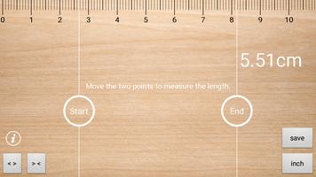 Ruler,Ruler cm,Ruler App - Measure length Affiche