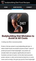 Bodybuilding Diet Food Recipes capture d'écran 1