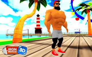 3D bodybuilding fitness game - Affiche