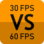 30 FPS vs 60 FPS biểu tượng