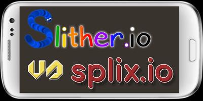 Slither vs Splix io Affiche