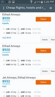 Booking flights screenshot 2