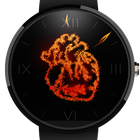 Heart Ablaze 🔥 Watch Face icône