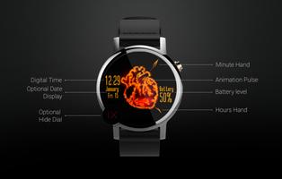 Heart Ablaze 🔥 Watch Face plakat