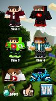 Skins Youtubers for Minecraft Affiche