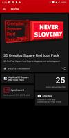 1 Schermata 3D Square Red Icon Pack Oneplu