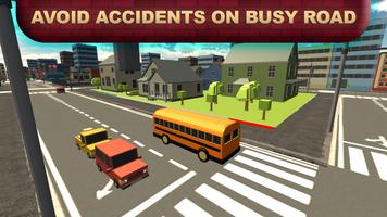 City School Bus Driving 2017: Parking Simulator 3D capture d'écran 1