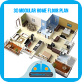 ”3D Modular Home Floor Plan