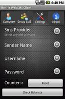 Bonrix WebSMS Client تصوير الشاشة 3