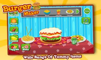 Burger Maker–Kids Cooking Game capture d'écran 2