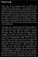 Cheats for GTA 5 स्क्रीनशॉट 2