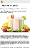 Resep Jus Buah dan Sayur syot layar 3