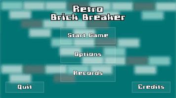 Retro Brick Breaker Affiche