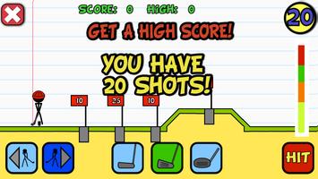 Stick Man Mega Golf 截图 3