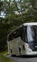 Jigsaw Puzzles with Scania Bus-poster