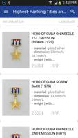 Cuba Orders and Medals screenshot 1