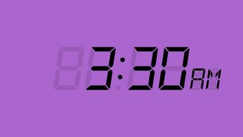 LCD Clock poster