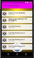 Poster Bowling Tips New Apps