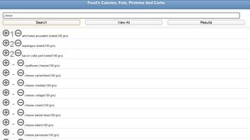 Calories fats proteins carbs screenshot 1
