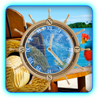 Travel Compass Beach HD LWP أيقونة