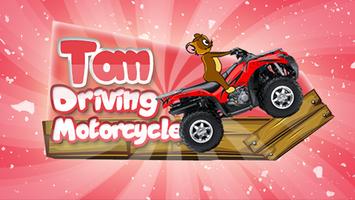 Tom Driving Game Motorcycle Affiche